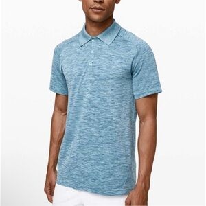 Lululemon Metal Vent Tech Polo 2.0 - Heathered Blue Size Large